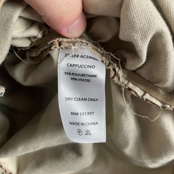 Astr The Label Leather Ruched Mini Skirt in Cappuccino Tan Size S - Picture 9 of 10